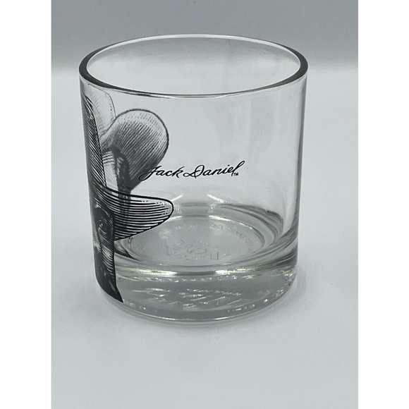2 Jack Daniels Old No 7 Whiskey Rocks Glasses Logo Gentleman Jack Face Signature - Picture 5 of 15